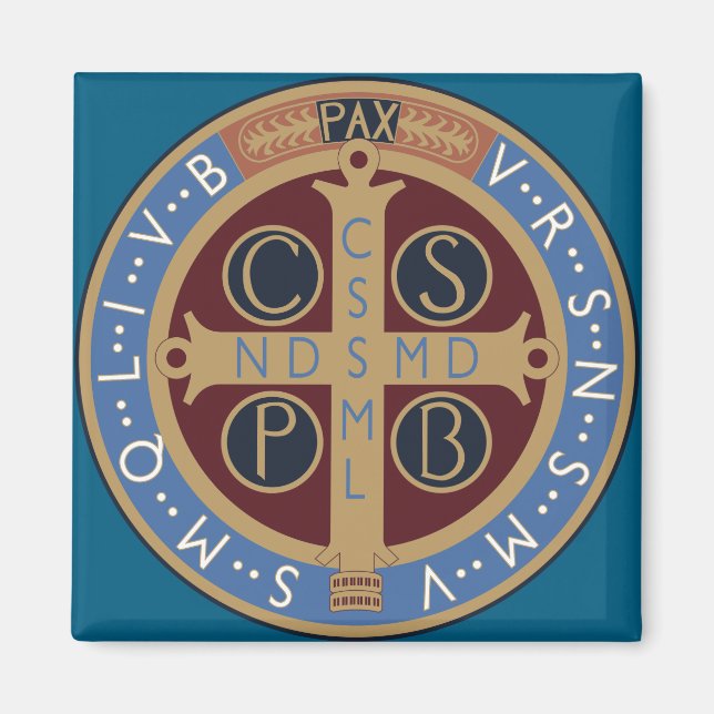 Saint Benedict Medal Magnet (Front)