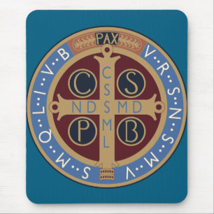 Saint Benedict Medal Mouse Pad
