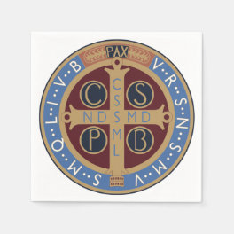 Saint Benedict Medal Napkins