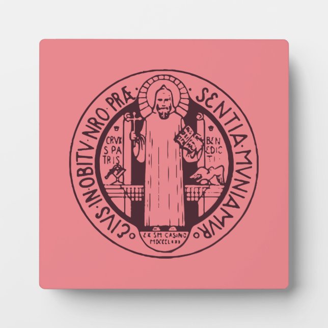 Saint Benedict Medal Plaque (Front)