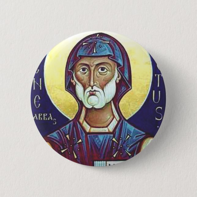 Saint Benedict of Nursia Button (Front)