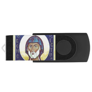 Saint Benedict of Nursia Flash Drive