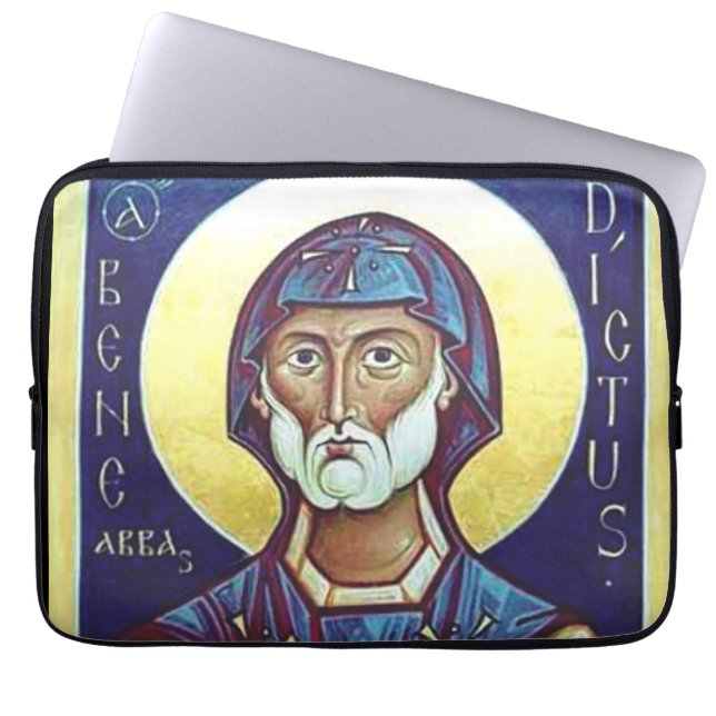 Saint Benedict of Nursia  Laptop Sleeve (Front)