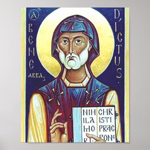 Saint Benedict of Nursia Poster