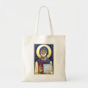 Saint Benedict of Nursia Tote Bag