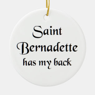 saint bernadette coffee mug ceramic ornament