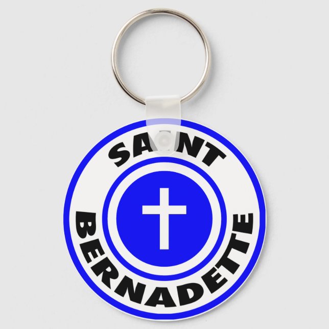 Saint Bernadette Keychain (Front)