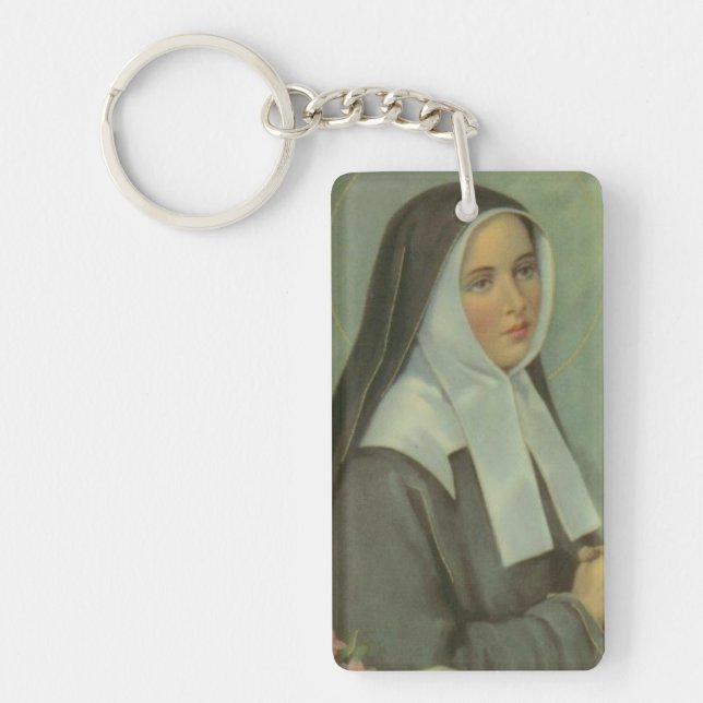 Saint  Bernadette Keychain (Front)