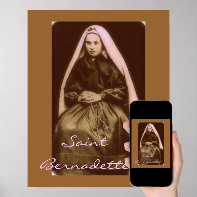 saint bernadette poster | Zazzle
