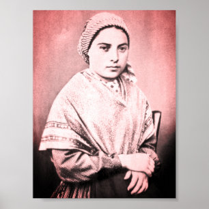 Saint Bernadette Soubirous as a child Poster