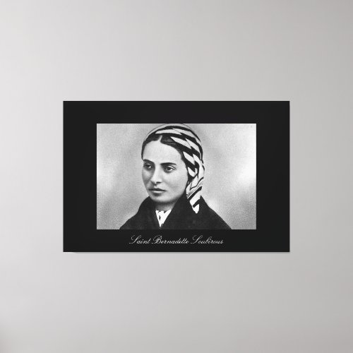 SAINT BERNADETTE SOUBIROUS CANVAS PRINT