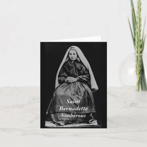 Saint Bernadette Soubirous Card