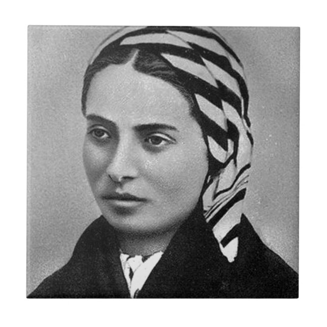 SAINT BERNADETTE SOUBIROUS CERAMIC TILE (Front)