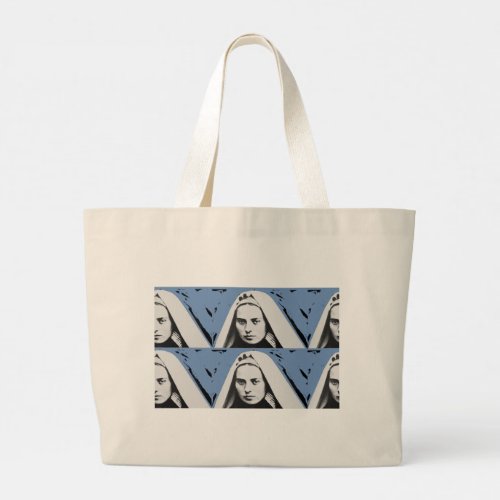 SAINT BERNADETTE SOUBIROUS LARGE TOTE BAG