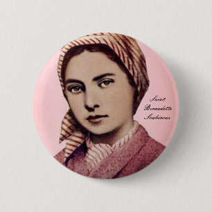 SAINT BERNADETTE SOUBIROUS PINBACK BUTTON