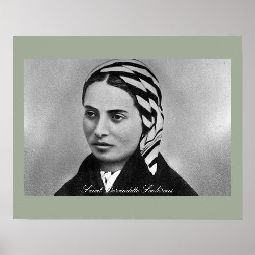 Saint Bernadette Soubirous Poster