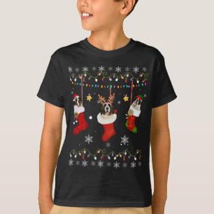 Saint Bernar In Socks Christmas Dog Lover Sweater 