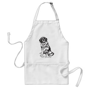saint bernard adult apron