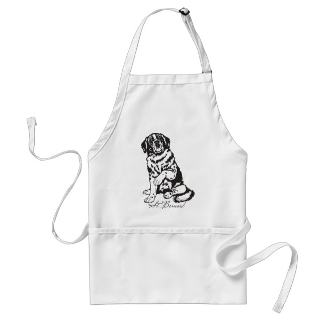 saint bernard adult apron (Front)