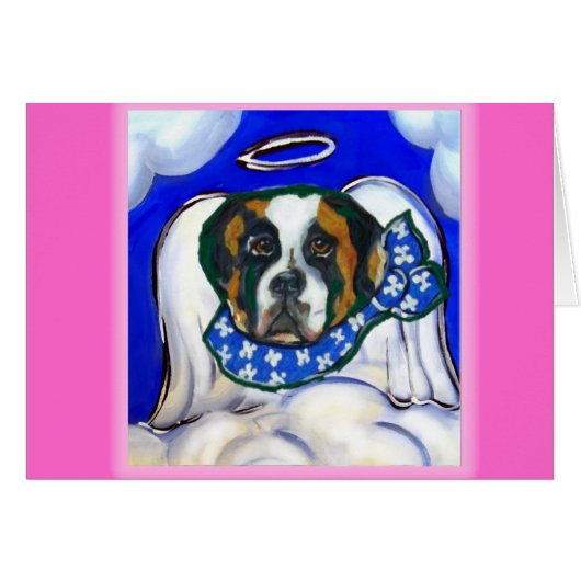 Saint Bernard Angel Cards (Front Horizontal)
