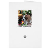 Saint Bernard Art Gifts Cards (Back)
