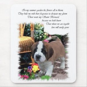 Saint Bernard Art Gifts Mouse Pad
