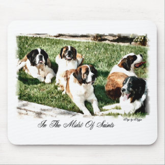 Saint Bernard Art Gifts Mouse Pad