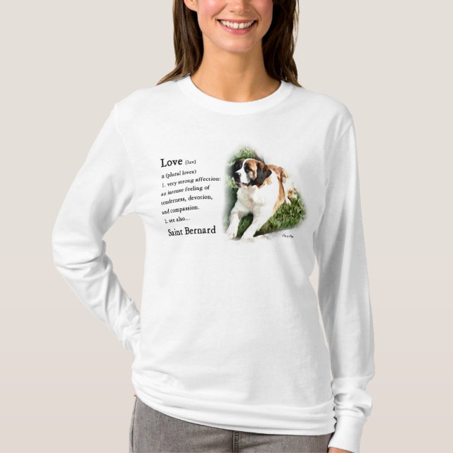Saint Bernard Art Gifts T-Shirt (Front)