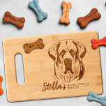 Saint Bernard Barkuterie Dog Treat Wood Cutting Board