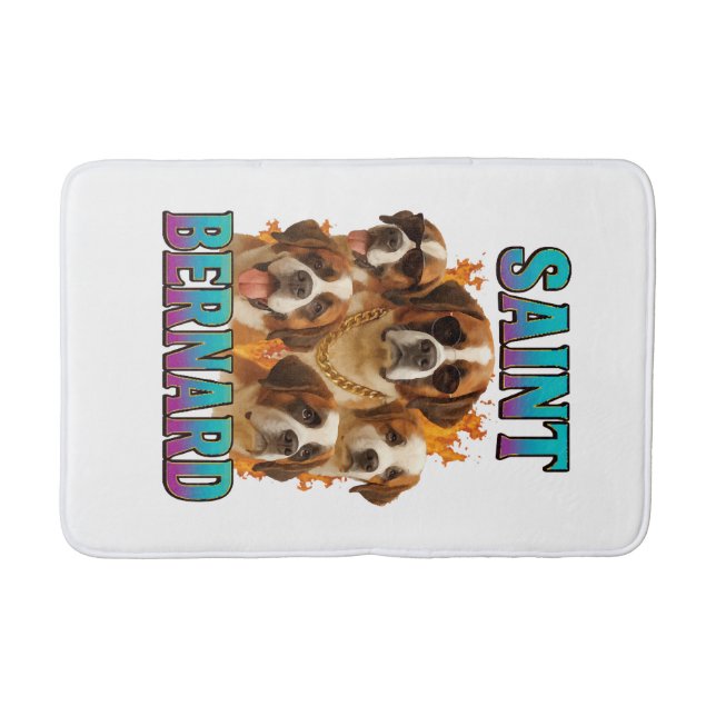 Saint Bernard  Bath Mat (Front)