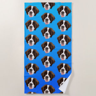 Saint Bernard Beach Towel