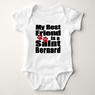 Saint Bernard Best Friend Baby Bodysuit