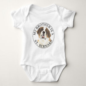 Saint Bernard Brother Baby Bodysuit
