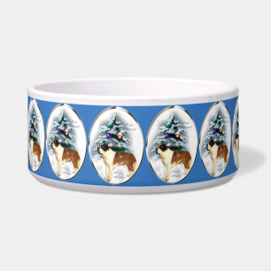 Saint Bernard Christmas Bowl