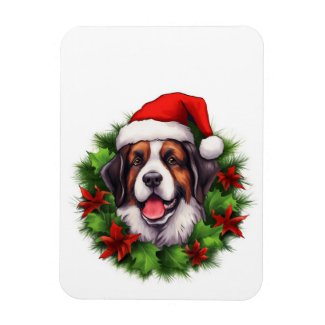 Saint Bernard Christmas Wreath