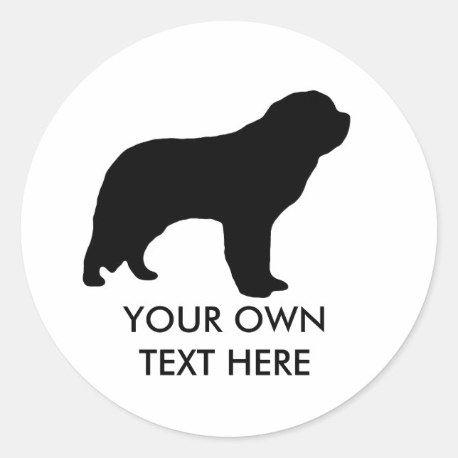 Saint Bernard Classic Round Sticker (Front)