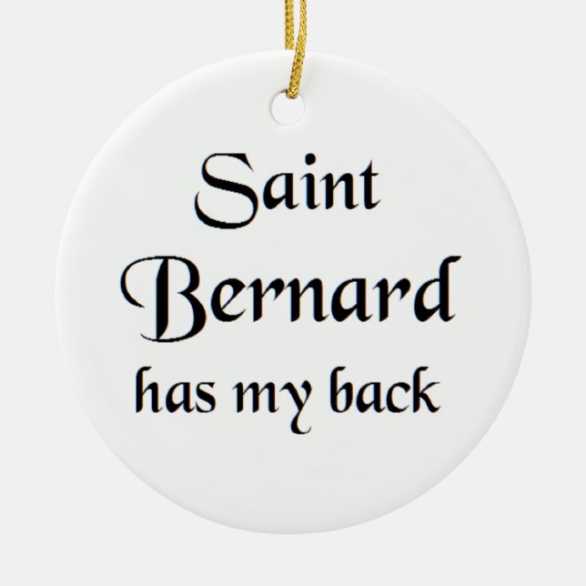 saint bernard coffee mug ceramic ornament (Front)