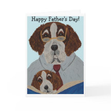 Saint Bernard Dad reading to Puppy