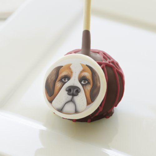 Saint Bernard Dog 3D Inspired Cake Pops
