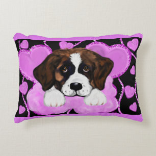 SAINT BERNARD DOG ACCENT PILLOW