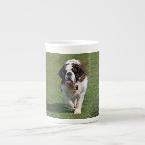 Saint Bernard dog beautiful photo bone china mug