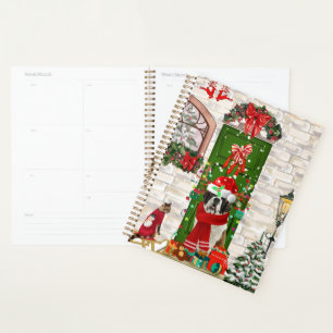 Saint Bernard Dog Christmas Planner