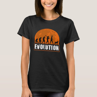Saint Bernard Dog Dad Human Evolution T-Shirt