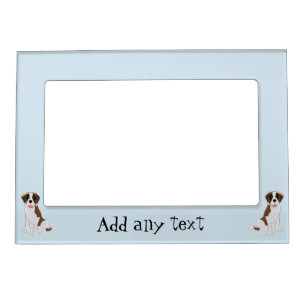 Saint Bernard Dog Design Personalised Magnetic Picture Frame