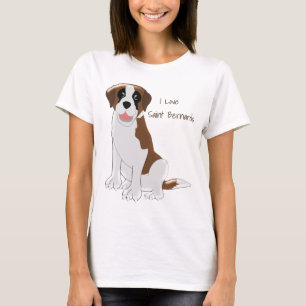Saint Bernard Dog Design T-Shirt