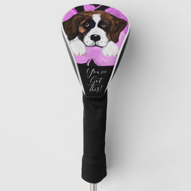 SAINT BERNARD DOG  GOLF HEAD COVER (Front)