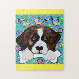 SAINT BERNARD DOG JIGSAW PUZZLE
