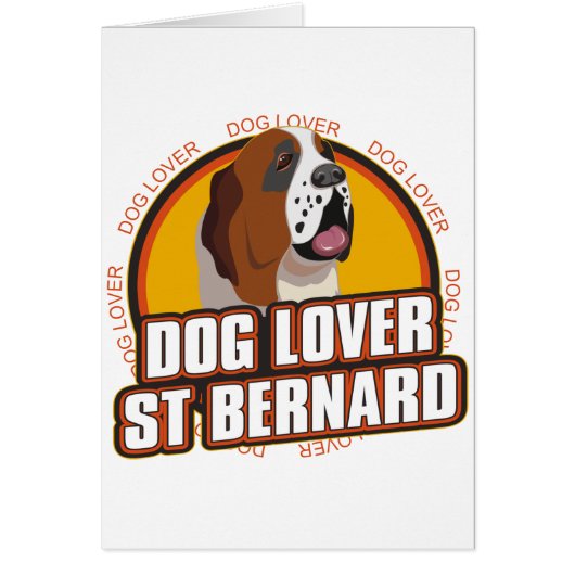 Saint Bernard Dog Lover Cards (Front)