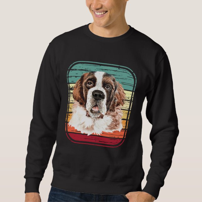Saint Bernard  Dog Mom or Dad St Bernard Sweatshirt (Front)