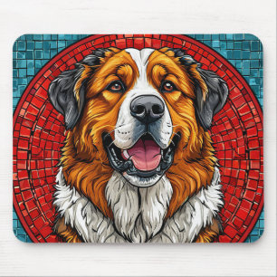 Saint Bernard dog Mouse Pad
